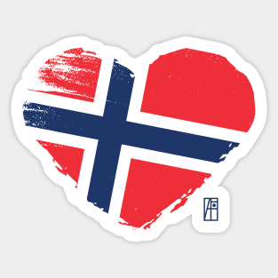 I love my country. I love Norway. I am a patriot. In my heart, there is always the flag of Norway. Sticker